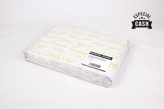 Mantel papel 30x40 Blanco 40gr E Deco BP Pistacho