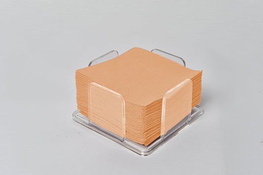 Servilletas 20x20cm Salmón Cenefa, 100uds 60pq