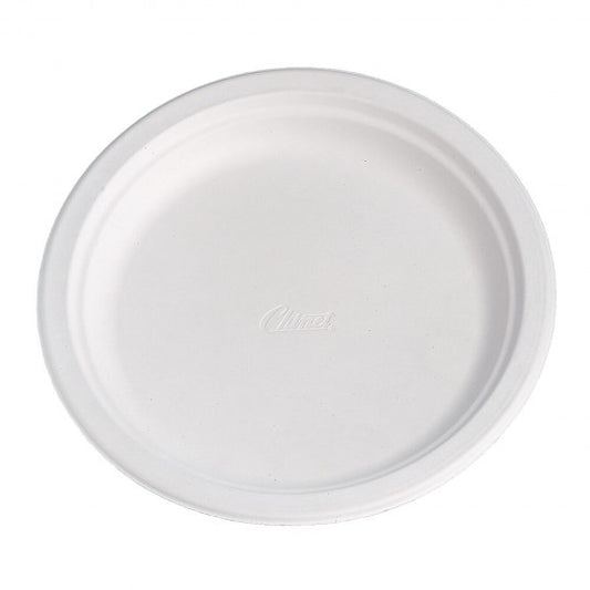 PLATO CAÑA DE AZUCAR BLANCO 17 CM P/50UDS