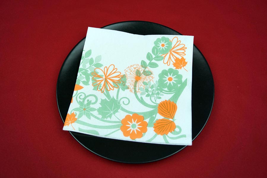 Serv. Air Soft 40x40 600ud. Blanca Deco. Primavera
