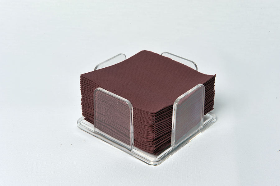 Servilletas 20x20 Punta-Punta 100ud Chocolate