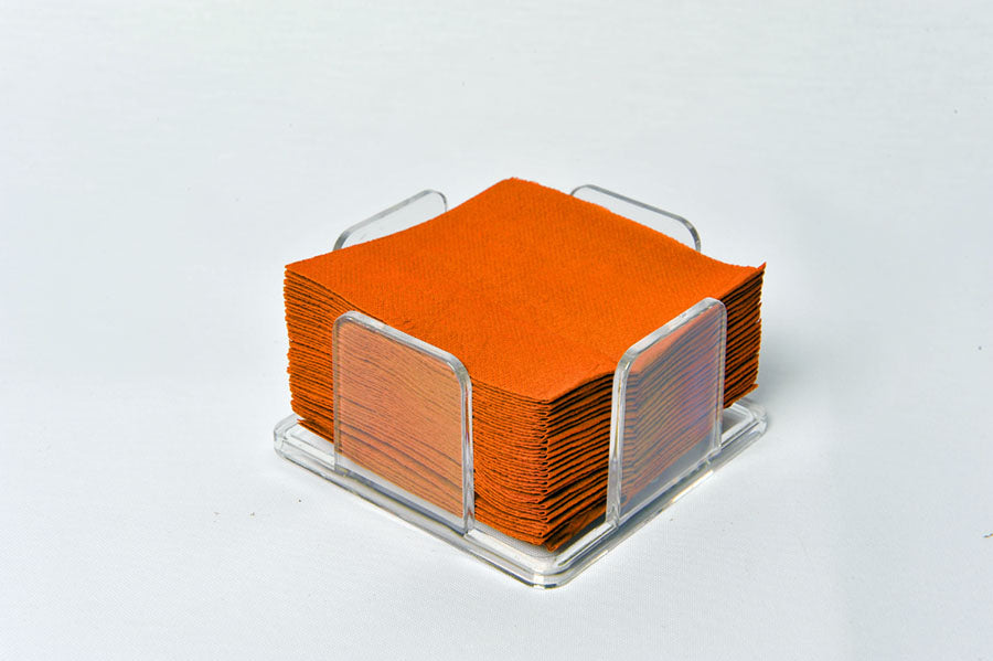 Servilletas 20x20 Punta-Punta 100ud. Naranja