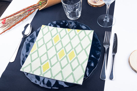 Servilleta Bambulux 40x40cm Deco. Tresmall Azul, 4