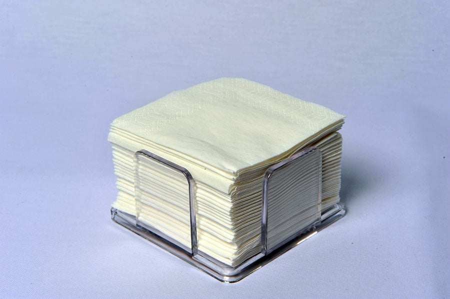 Servilletas 20x20 Cenefa 100ud Blanca