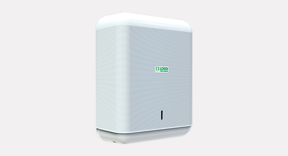 Disp. Portatoallas Eco-Luxe ABS Blanco Losdi
