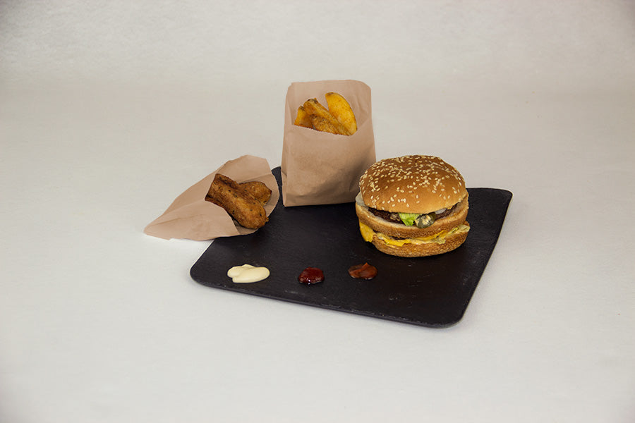 Bolsa Papel Antigrasa 9+5x10cm 35gr Eco Nature, 2.000uds