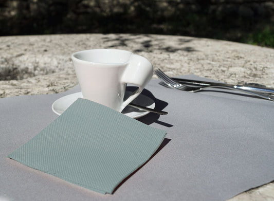 Servilletas 20x20 Micropunto 100ud Gris