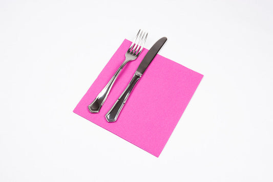 Servilleta 40x40 Punta Punta 50ud  Fucsia
