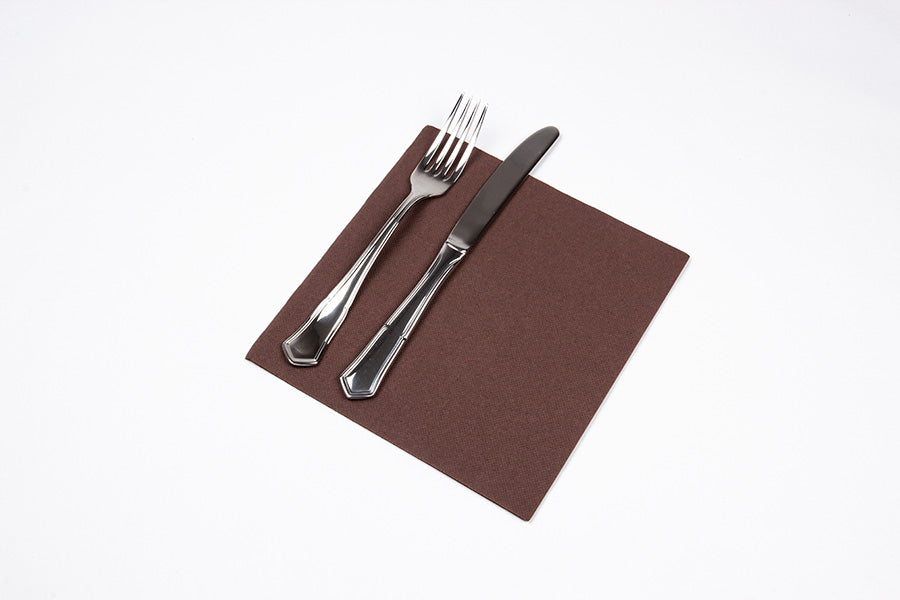 Servilleta 40x40 Punta Punta 50ud  Chocolate