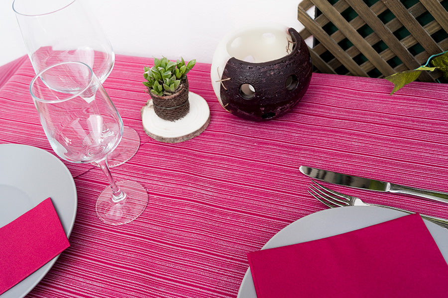 Mantel Novotex 120x120cm Burdeos Decorado, 150uds