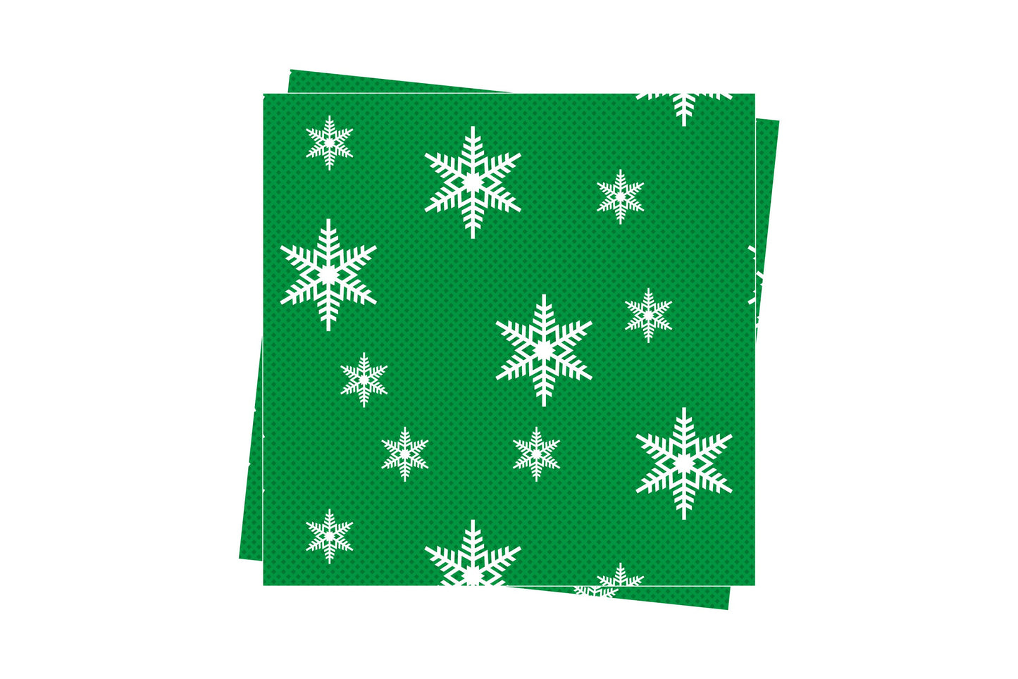 Servilleta 40x40 PP 50uds. Verde Deco. Estrellas