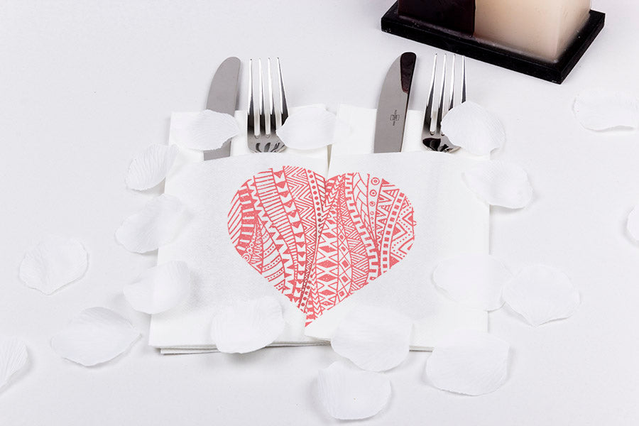 Kangucel Punta Punta 40x40cm Blanco Deco. Cupido, 480uds