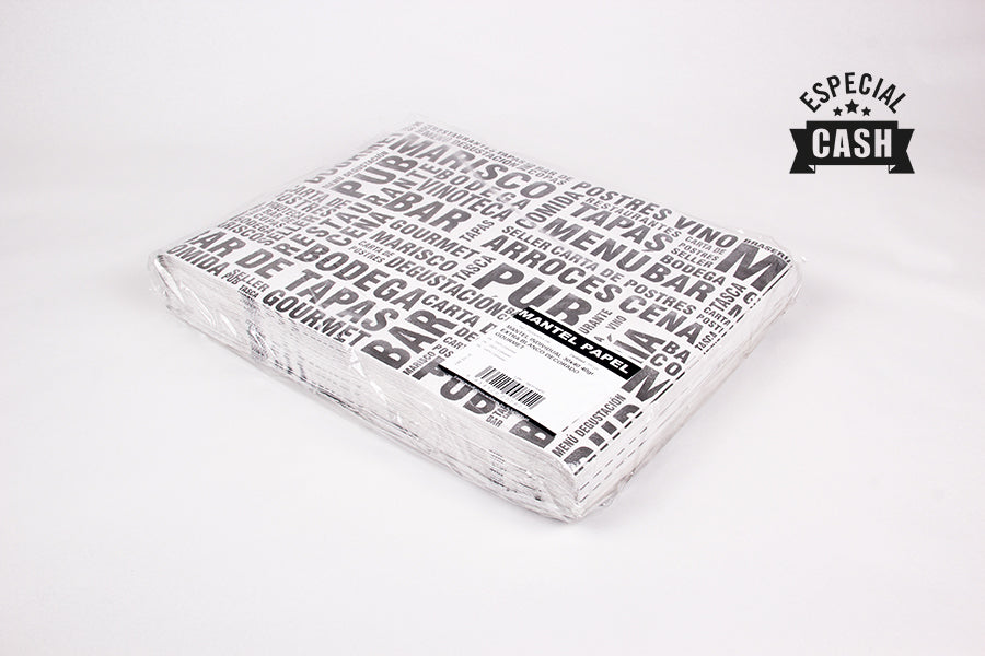 Mantel papel 30x40 Blanco 40gr E Deco. Gourmet
