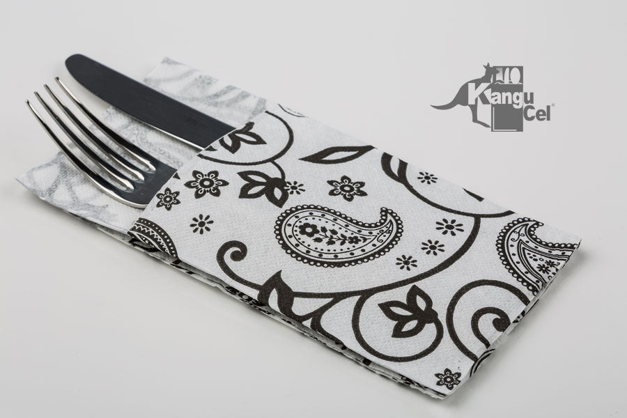 Kangucel Punta Punta 40x40cm Blanco Deco. Cachemir, 960uds