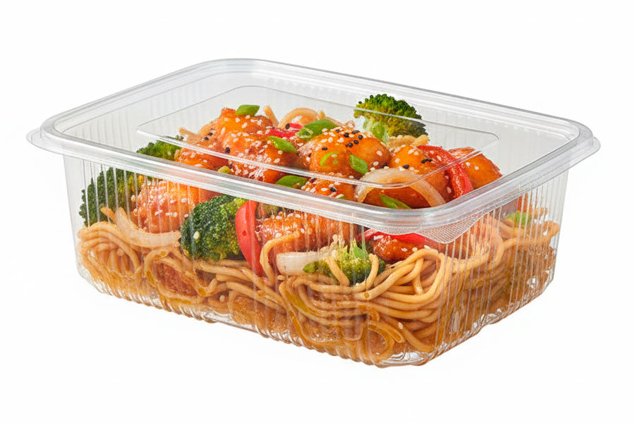 Envase Tapa Bisagra -PET- 1.750cc. (2pq. x 100ud.)