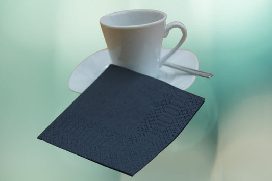 Servilletas 20x20 Cenefa 100ud Negro
