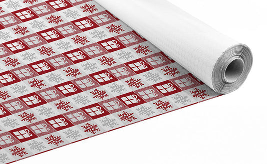 Rollo Papel Blanco 1,2x50m 37gr. Deco. Copos Rojo