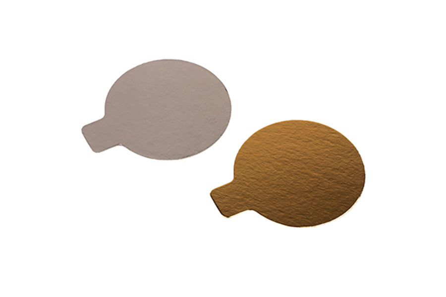 Formato Redonda Pestaña 10x8cm Oro/Plata, 100uds