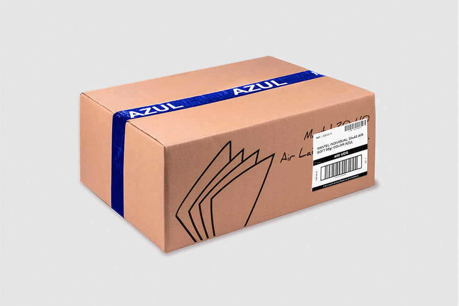 Mantel Air Soft 30x40cm Azul, 400uds