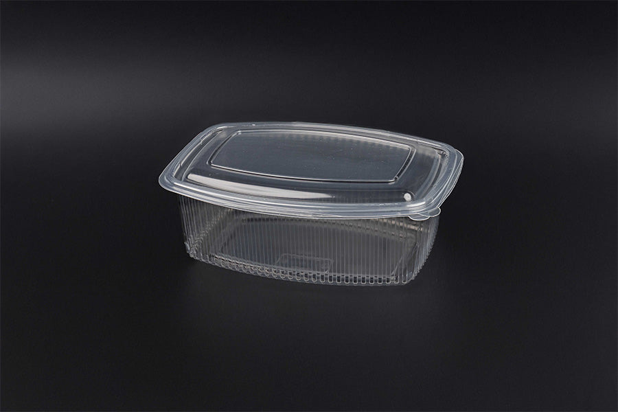 ENVASE PP 2000CC OVAL TAPA BISAGRA (PACK 25U)