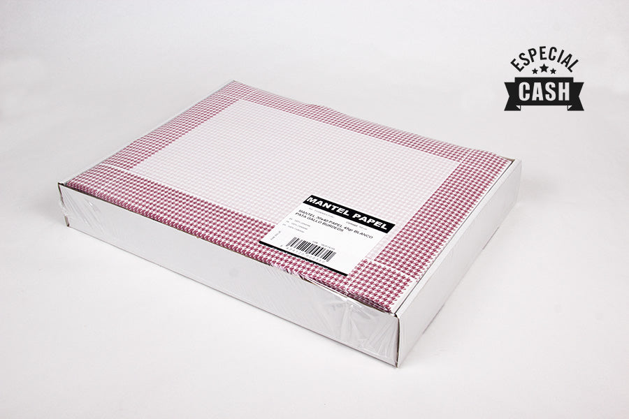 Mantel papel 30x40 Blanco 45gr Deco. Pata Gallo BU