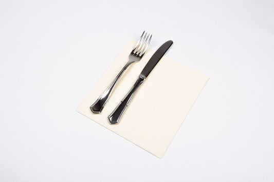 Servilleta 40x40 Punta Punta 50ud Crema