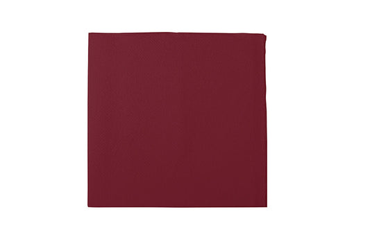 Servilleta 25x25 Punta Punta 50ud. 28paq. Burdeos