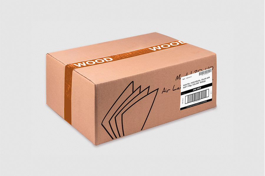 Mantel Air Soft 30x40cm Wood, 400uds