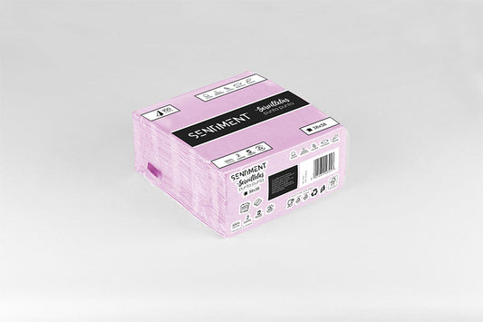 Servilleta Punta Punta 38x38cm Rosa, 40uds 24paq -