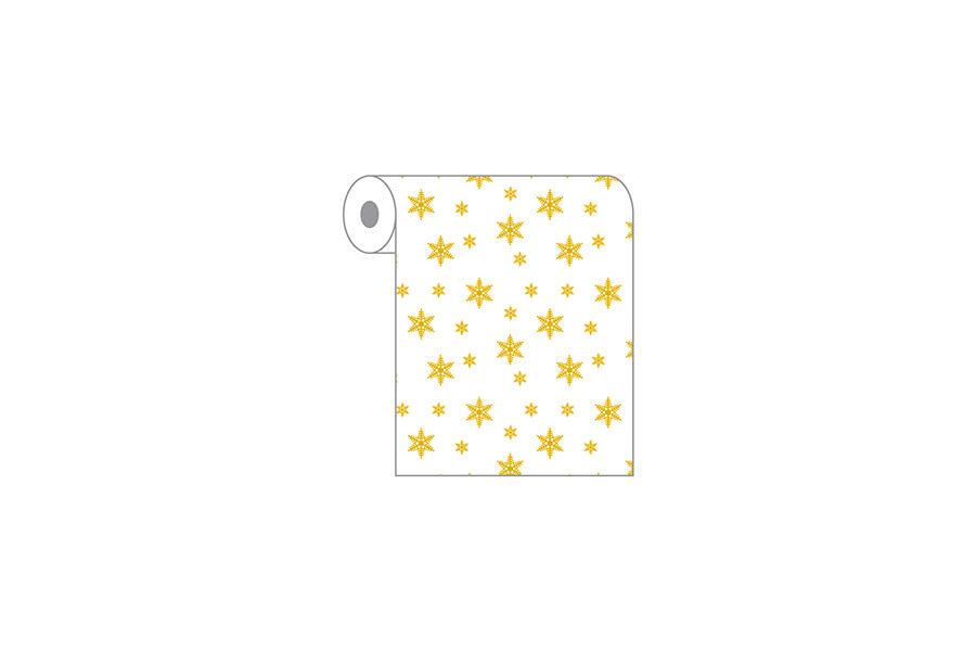 Rollo Novotex 0,40x48m Blanco Deco. Estrellas