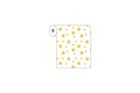Rollo Novotex 0,40x48m Blanco Deco. Estrellas