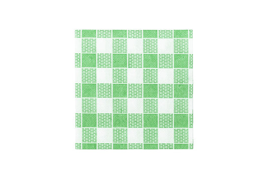 Servilleta Punta Punta 20x20cm Blanca Deco. Vichy