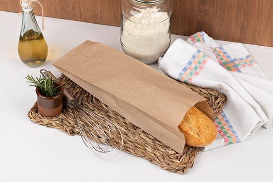 Bolsa Papel 9+5x32cm 35gr. Kraft Estándar