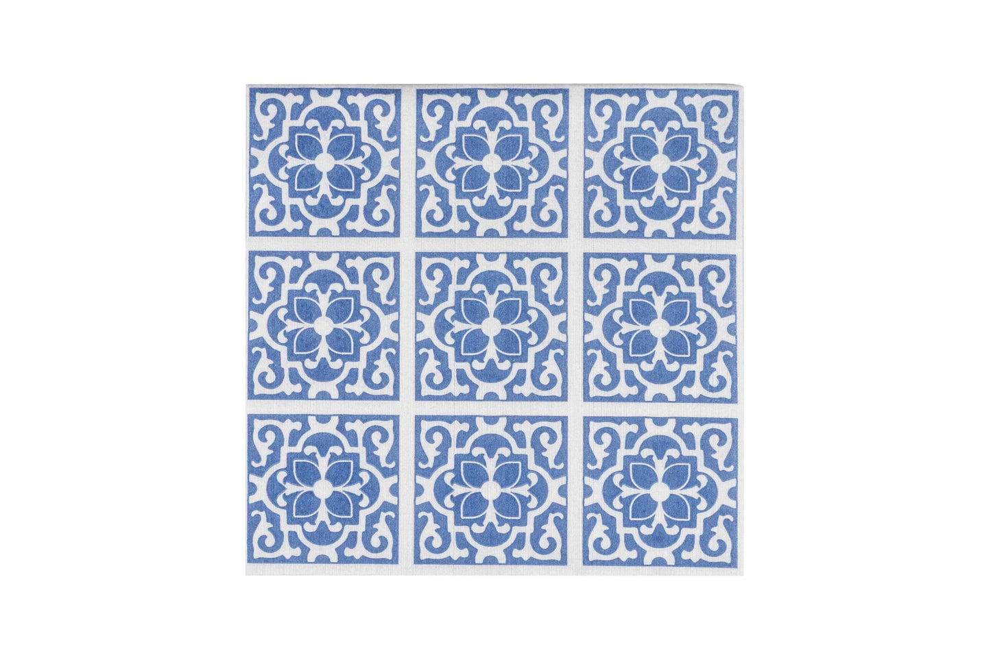 Servilleta Bambutex 40x40cm Deco. Azulejo Agua Mar