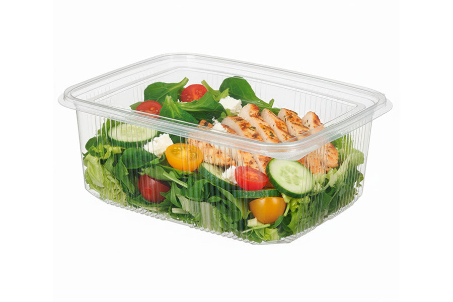 Envase Tapa Bisagra -PET- 2.000cc. (2pq. x 100ud.)