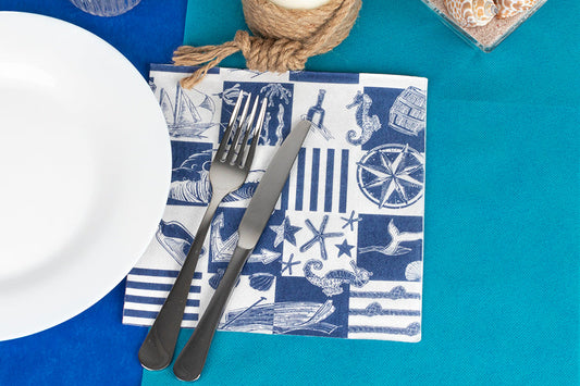 Servilleta 40x40 PP 50uds. Deco. NAUTICO