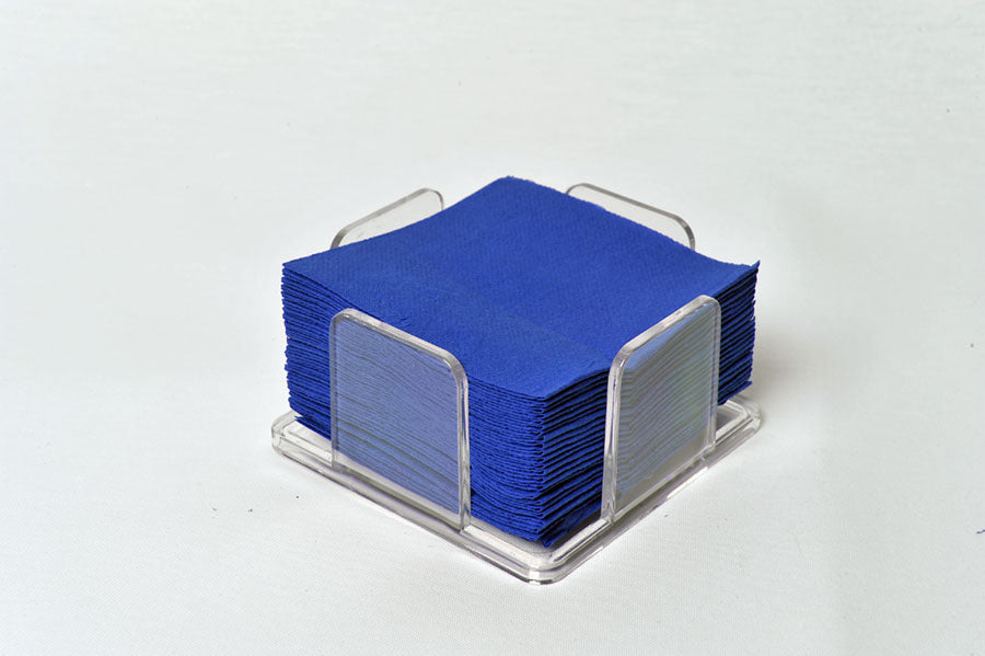 Servilletas 20x20 Punta-Punta 100ud. Azul