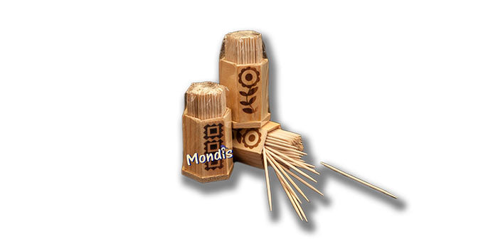Palillero Madera con Palillos 24uds