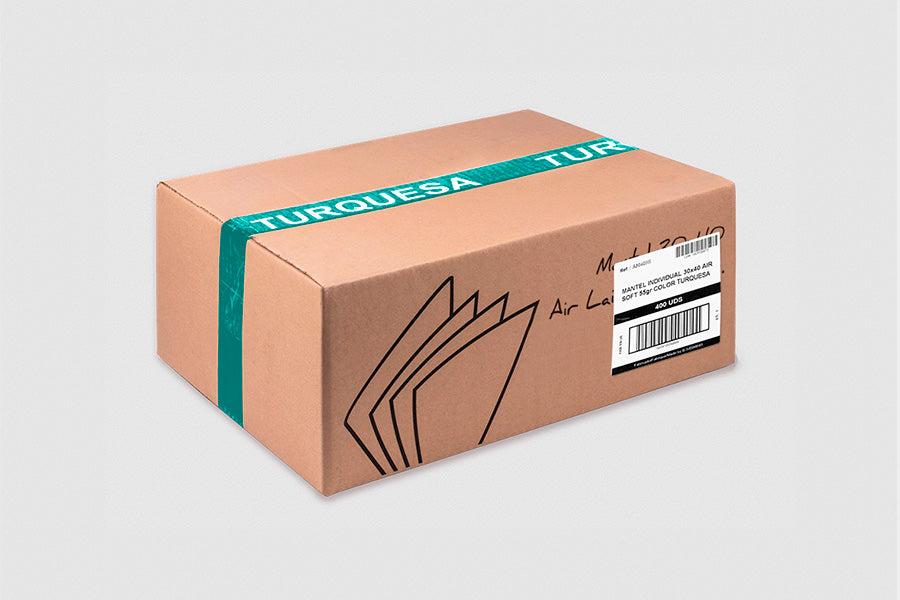 Mantel Air Soft 30x40 Turquesa, 400uds