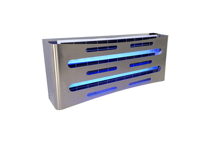 Matainsectos ABS-ACERO INOX. Mat-2 tubos 7,5w