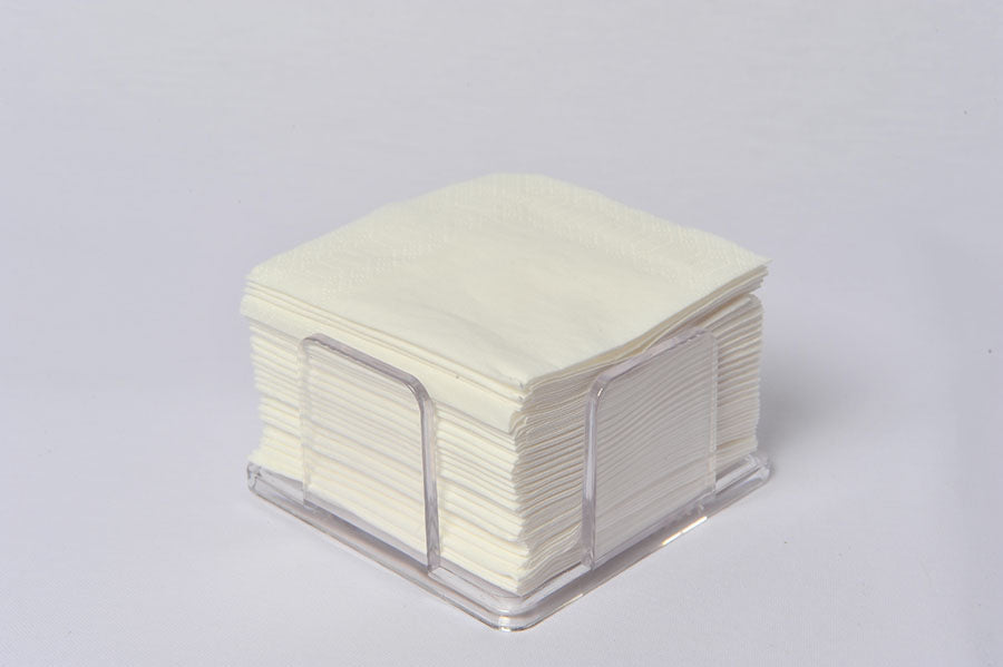 Servilletas 20x20 Punta-Punta 100ud. Blanca
