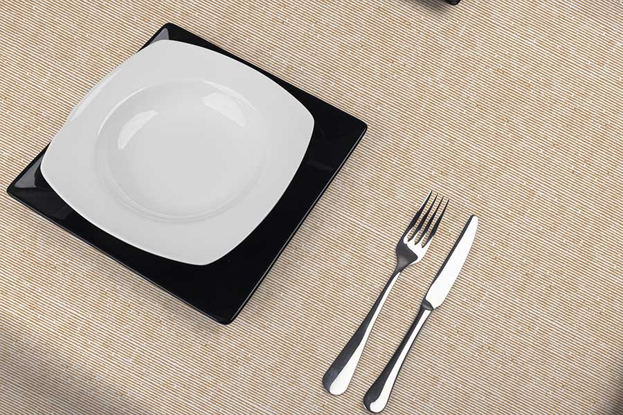 Mantel Air Soft 100x100cm Doblado 1/8 Deco. Capri Terra, 100uds