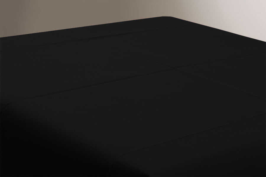 Mantel Air Soft 100x100cm Doblado 1/8 Negro, 100uds