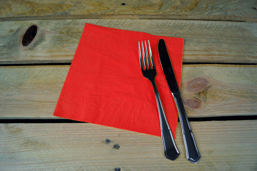Servilleta 40x40 2 capas 50uds Rojo