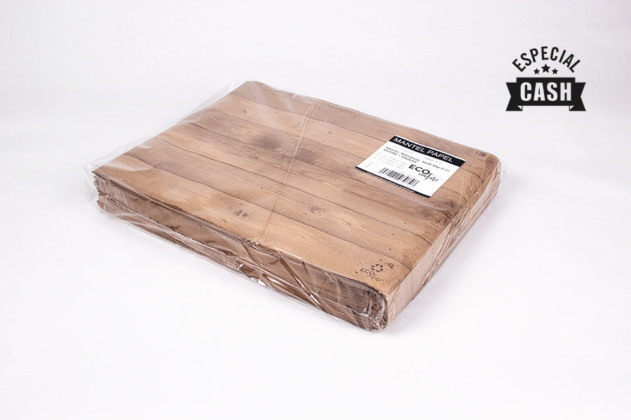 Mantel papel 30x40 Eco Nature 40gr Deco. Madera