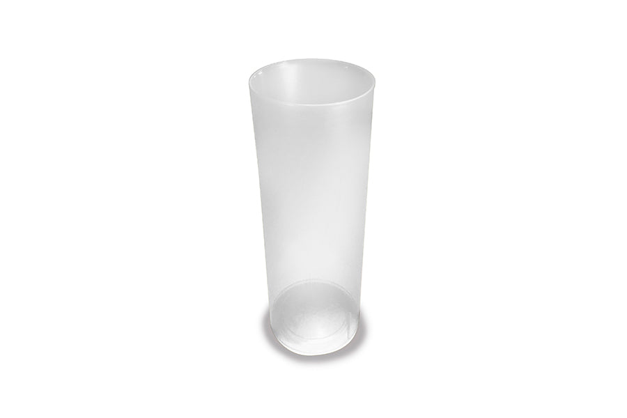 VASO PP TUBO 300cc TRANSPARENTE 500uds.