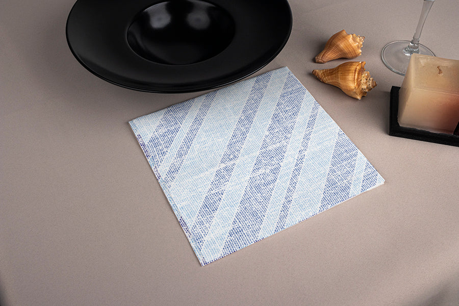 Servilleta Hidrosoft 40x40cm 50gr Deco. Marea Azul