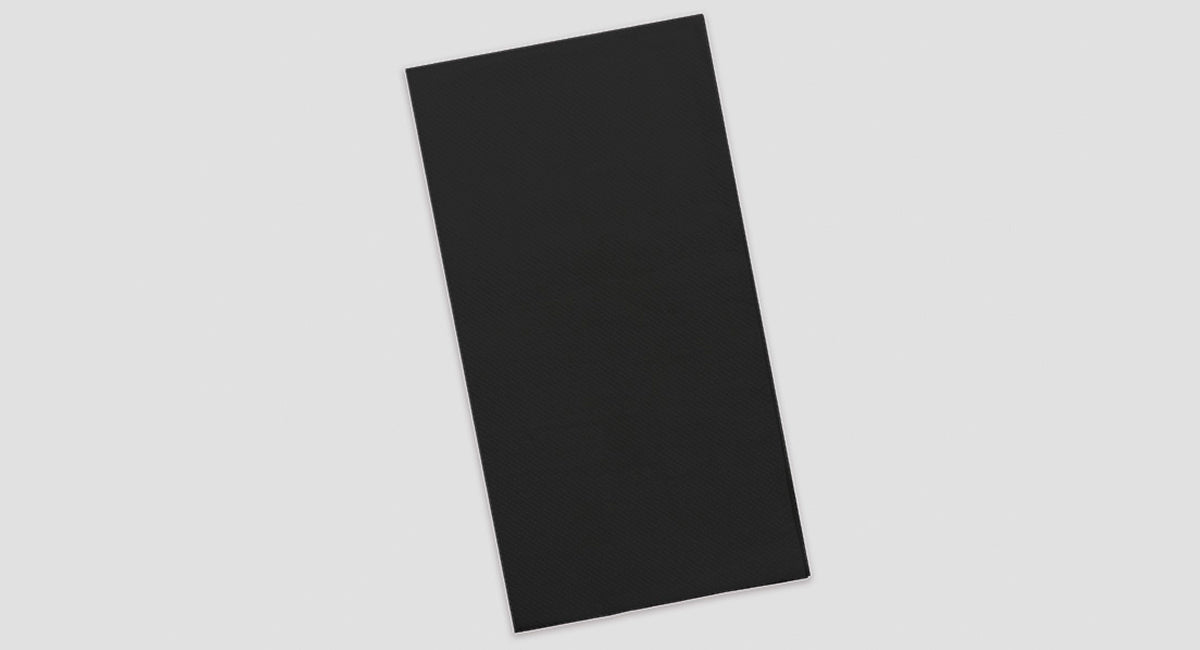Servilleta 30x40 Punta-Punta 50ud  Negro