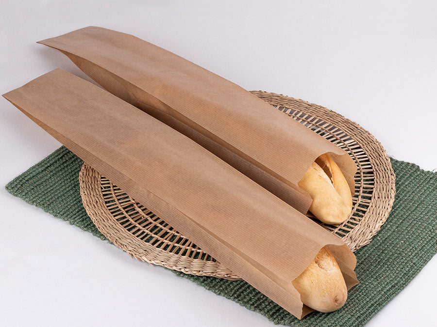 Bolsa Papel 9+5x58cm 35gr Kraft Verjurado, 1.000ud