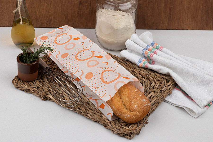 Bolsa Papel Antigrasa 9+5x32cm 35gr. Deco. Memphis